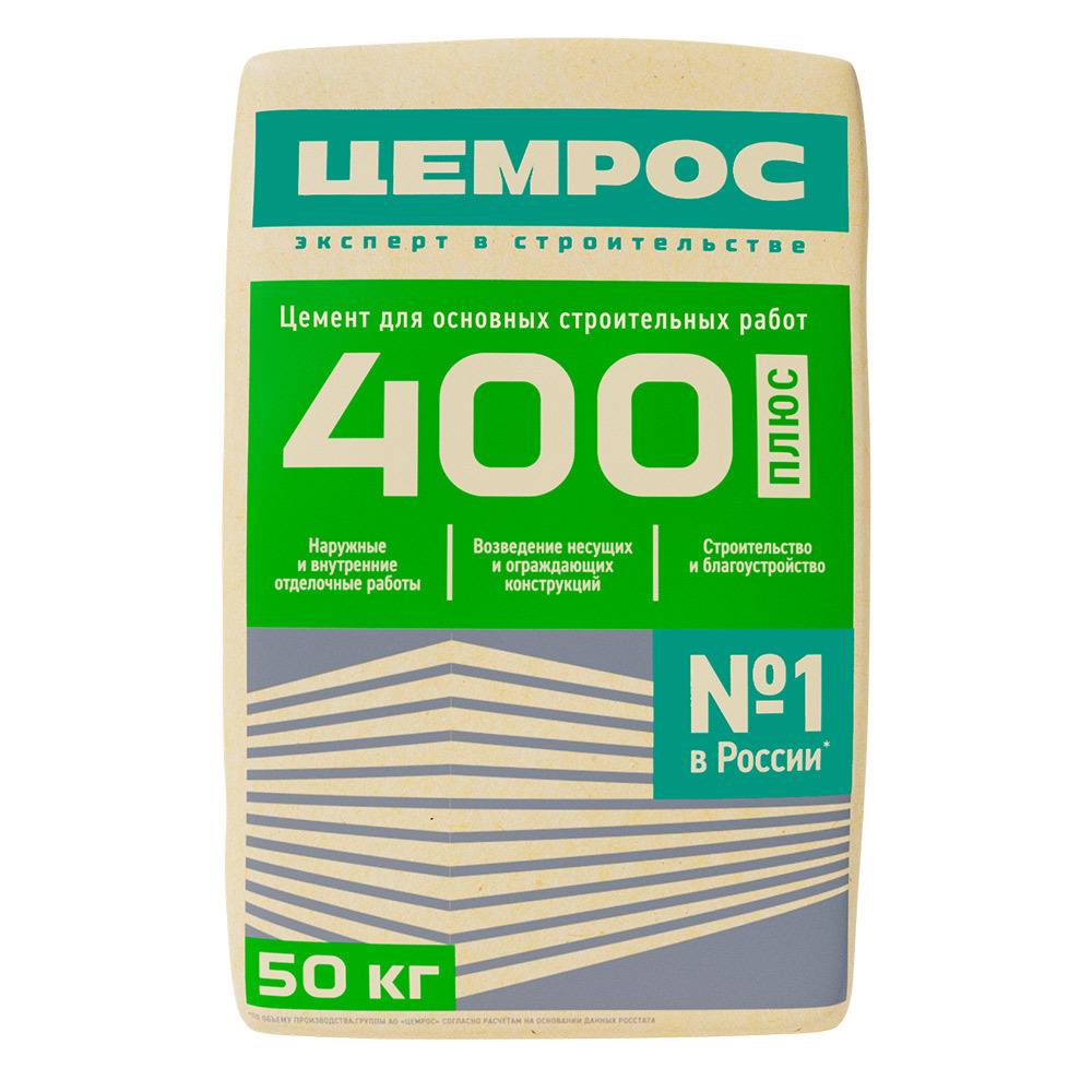 Цемент М400 50 кг Ачинск ( I 32,5 Б)